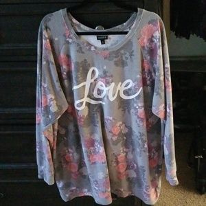 Torrid floral sweater